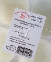Fromage blanc de chèvre fermier au lait cru