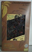 Chocolat artisanal de l'Ariège - Baies & Thym 75%