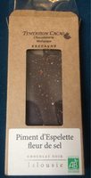 Chocolat noir piment d'Espelette Fleur de sel