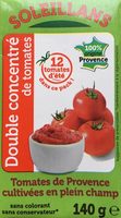 Sauce double concentré tomates Soleillans