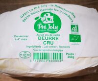 Beurre cru