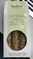 Gressins 7 cereales huile d'olive vierge extra