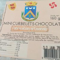 Mini curbelets chocolat