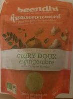 Escapade à Bombay curry doux et gingembre