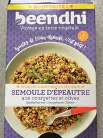 Semoule epautre aux courgettes et olives