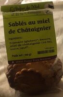 Sablés au miel de châtaignier