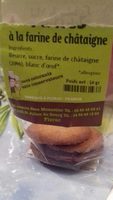 Tuiles à la farine de chataignes