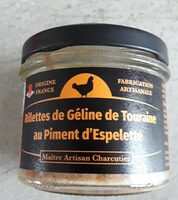 Rillettes de Céline de Touraine au piment d'espelette