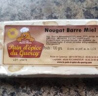 Nougat barre miel