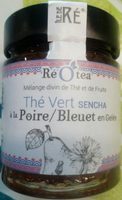 Thé vert sencha à la poire/bleuet en gelée