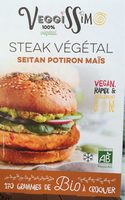 Steak végétal Seitan potiron maïs