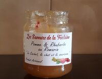 Confiture pomme et rhubarbe au romarin