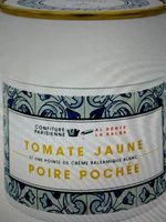 Confiture Tomates jaune et poire pochée
