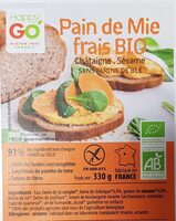 Pain de mie bio Châtaigne Sésame