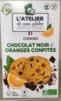Cookies chocolat noir oranges confites