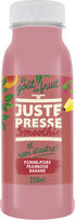 Smoothie rouge pomme poire framboise