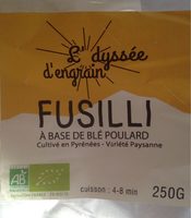 Fusili à base de blé poulard