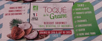 Dessert gourmet graines de chia et lait de coco