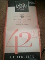 Chocolat au lait 42% cacao