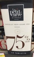 Chocolat noir grand cru 75% cacao