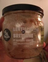 Lentilles de Bretagne et saucisse confite