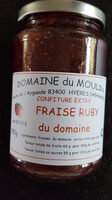 Confiture extra fraise ruby du domaine