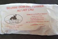 Beurre demi-sel fermier au lait cru