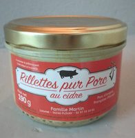 Rillettes pur porc au cidre
