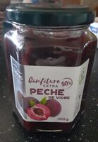 Confiture extra pêche de vigne