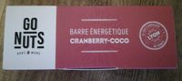 Barre énergétique Cranberry-Coco