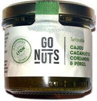 Tartinable cajou cacahuètes coriandre & persil