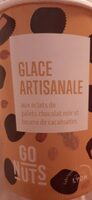 Glace artisanale aux éclats de chocolat noir/beurre de cacahuète