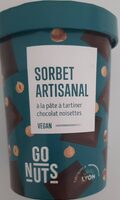 Sorbet artisanal à la pâte à tartiner choco/noisettes
