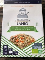 Poêlée Carotte, lentille et Haricot de mer
