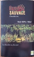 Chocolat cru noir 80% / Miel