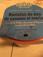 Ravioles de duo de saumon et merlan