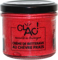 Crème de betterave au chèvre frais