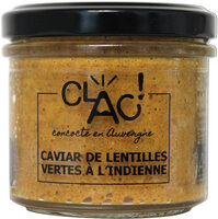 Caviar de lentilles vertes à l'indienne