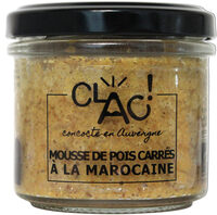 Mousse de pois carrés à la marocaine