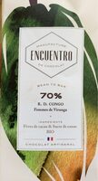 Chocolat artisanal 70% RD Congo