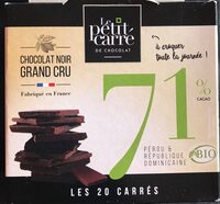 Chocolat noir grand cru - 71% cacao