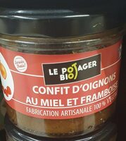 Confit d'oignons au miel et framboise