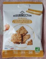 Crackers compté, oignon et graines de millet