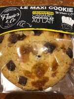 Maxi cookie cacahuètes caramel chocolat au lait