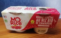 Mo’yourt végétal riz bio de carmargue Framboises