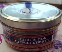 Rillettes de thon au piment d'Espelette