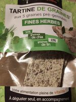 Tartine de graines -Fines herbes