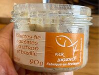 Rillettes de sardines au citron et basilic