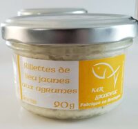 Rillettes de lieu jaunes aux agrumes