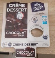 Crème dessert chocolat noir